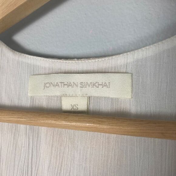 JONATHAN SIMKHAI Embroidered Voile Lightweight Tiered Tank - Picture 9 of 10